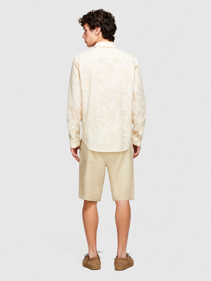 Printed shirt - men's regular fit shirts - Beige | Sisley image number 3